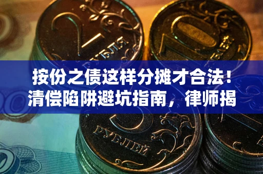 济南按份之债这样分摊才合法！清偿陷阱避坑指南，律师揭秘关键条款