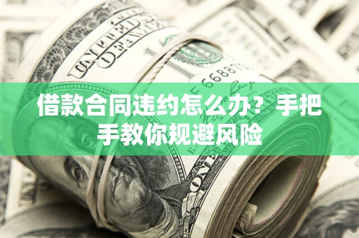 济南借款合同违约怎么办？手把手教你规避风险