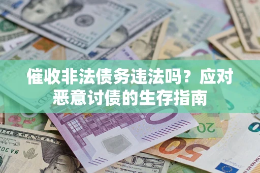 济南催收非法债务违法吗？应对恶意讨债的生存指南