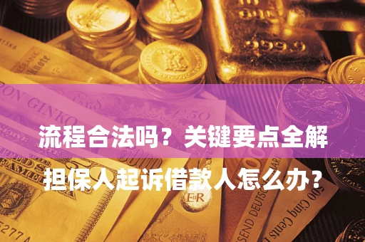 济南

担保人起诉借款人怎么办？流程合法吗？关键要点全解析