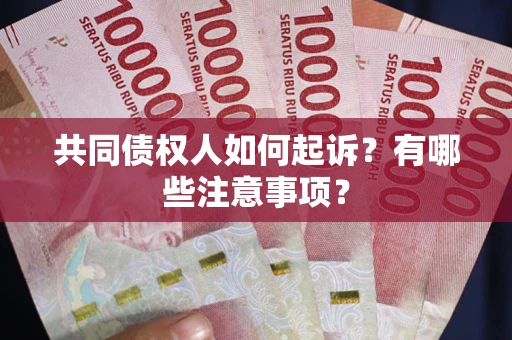 济南共同债权人如何起诉？有哪些注意事项？